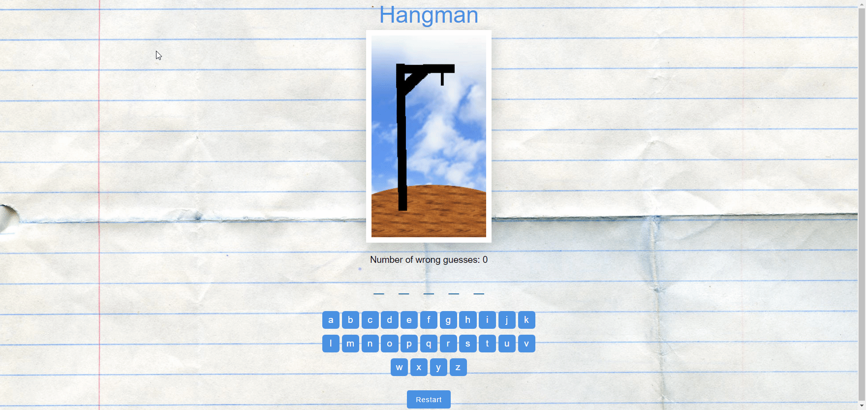 Hangman Game Demo