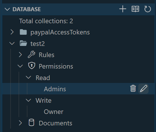 Database feature