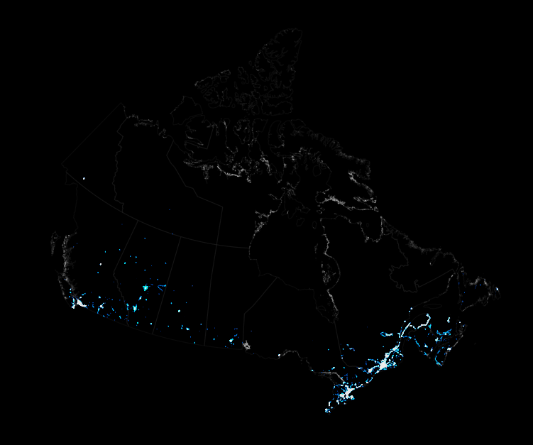 Bicycle facilities across Canada