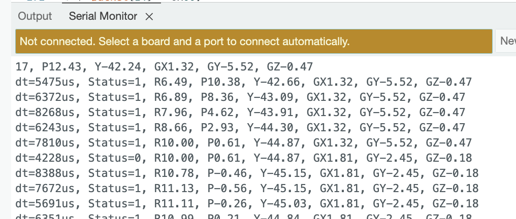 Arduino Serial Monitor Sensor Data