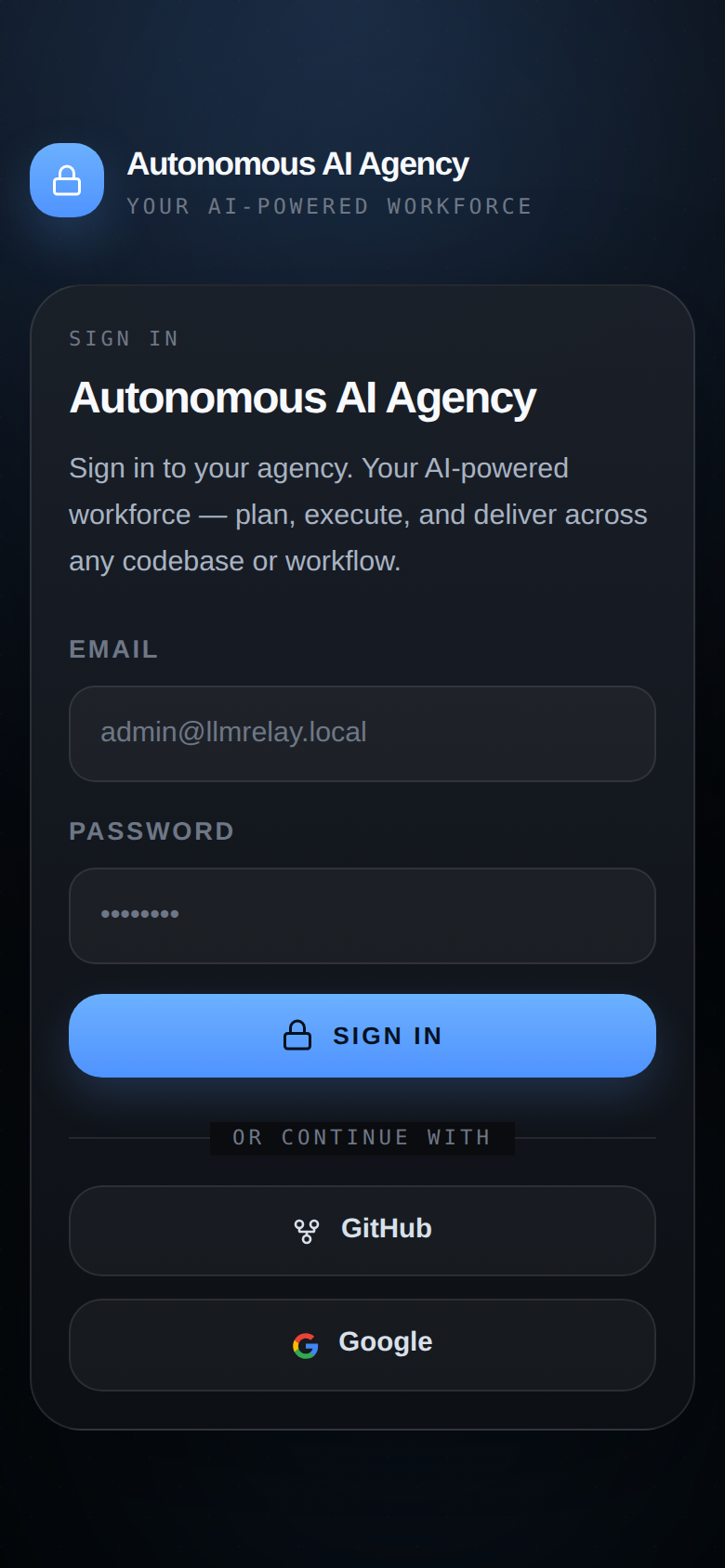 Mobile login