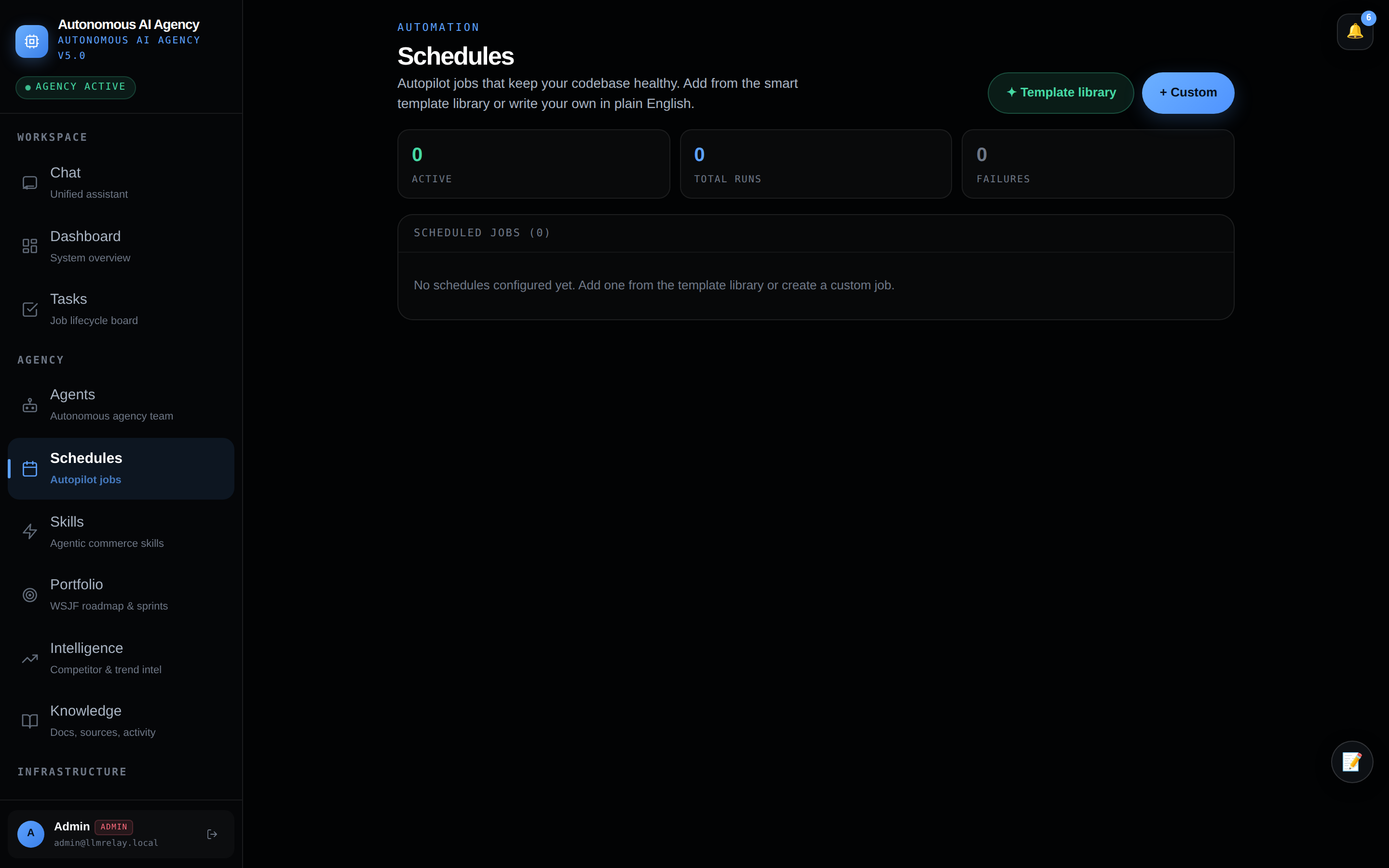 🗓 Schedules — autopilot jobs
