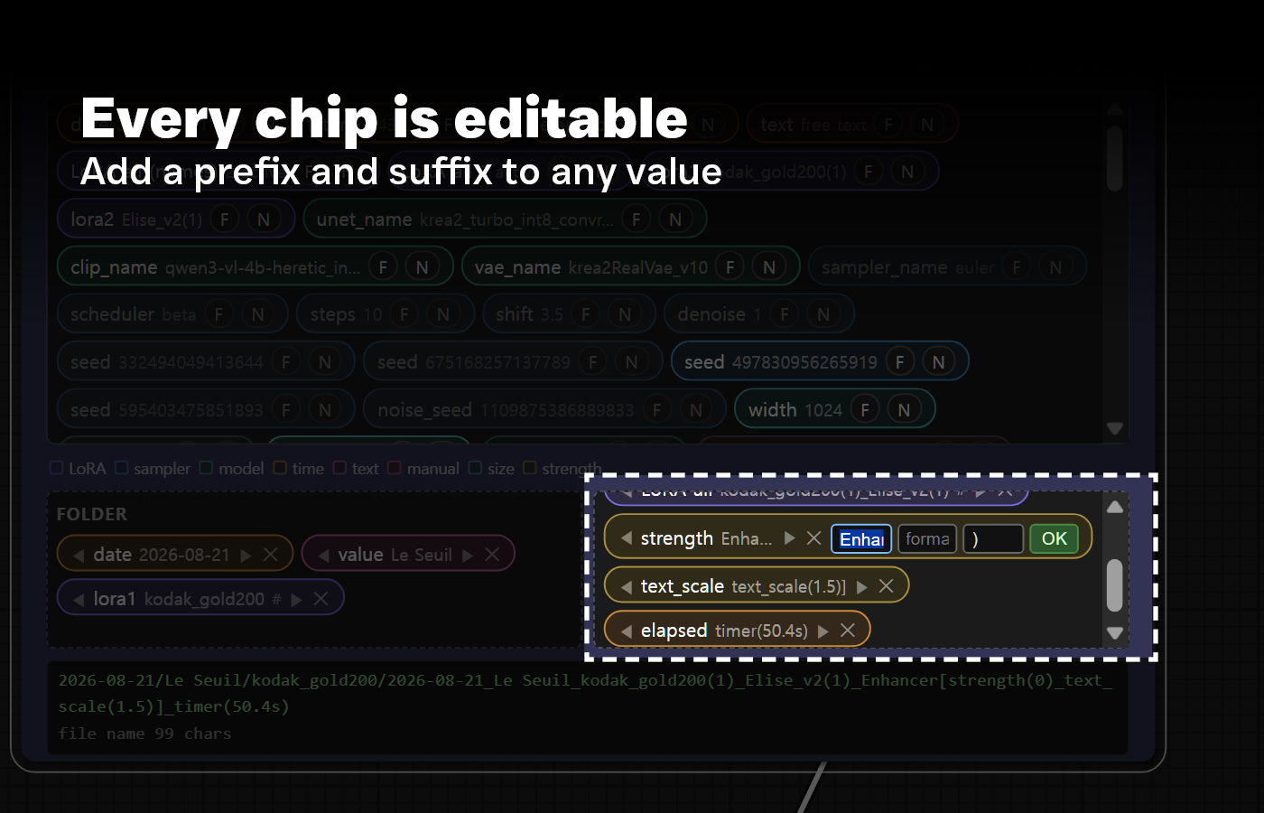 Chip editor