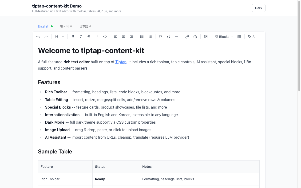 GitHub - studiotemple/tiptap-content-kit · GitHub