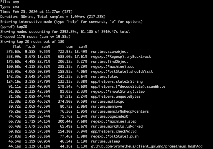 Go profiling — Coralogix