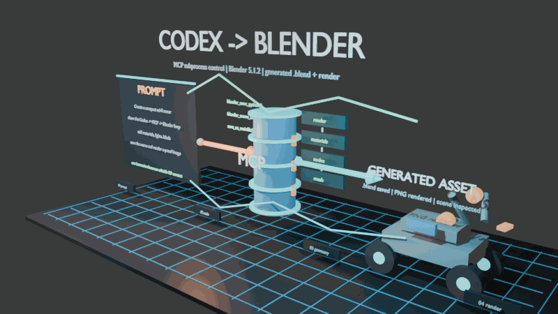 Codex Blender MCP keyframe animation