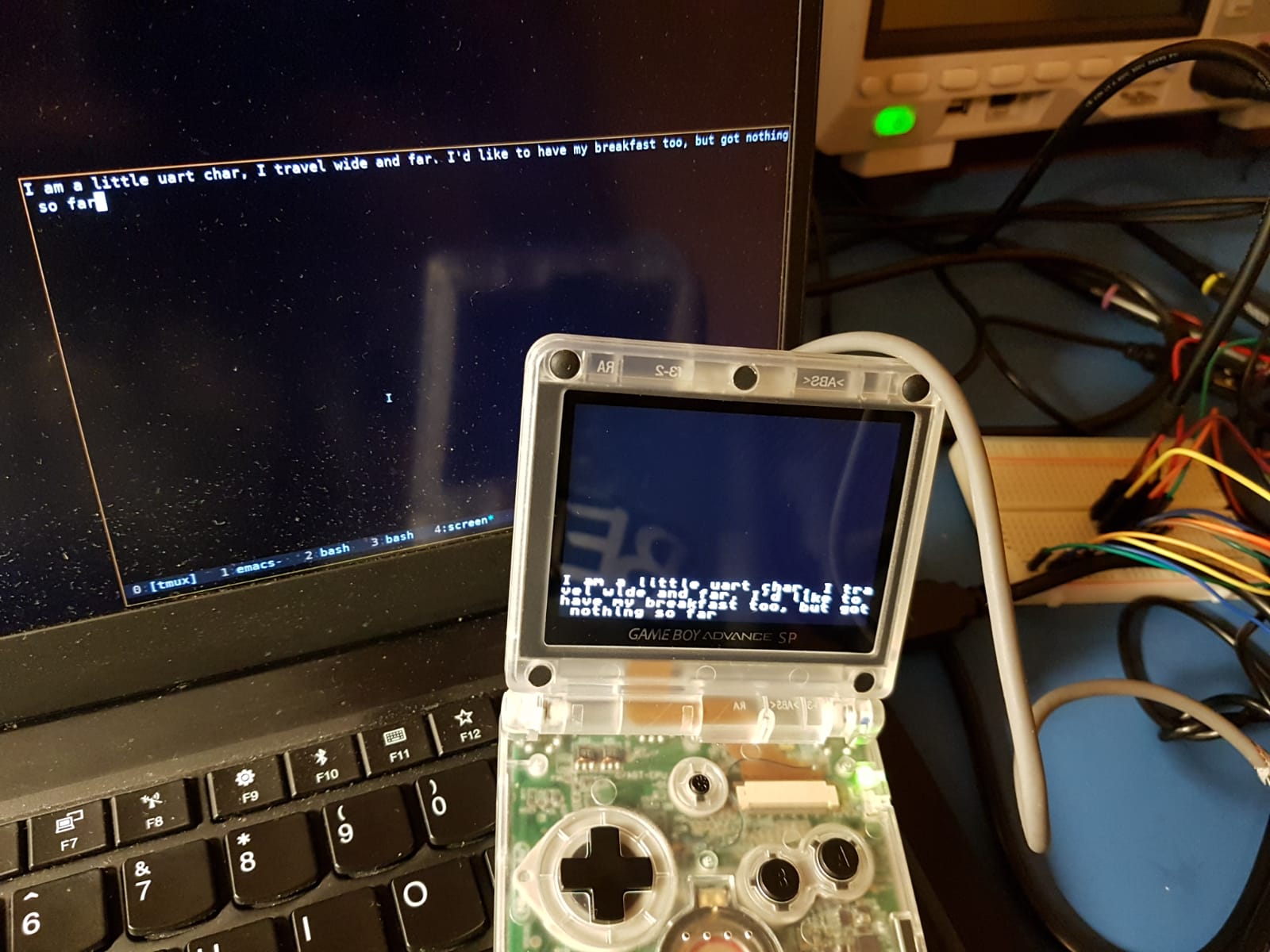 GBA UART demo