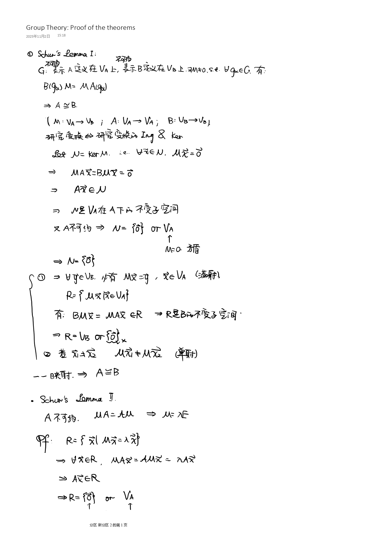 Group Theory Proof of the theorems in Chap 2_page-0001