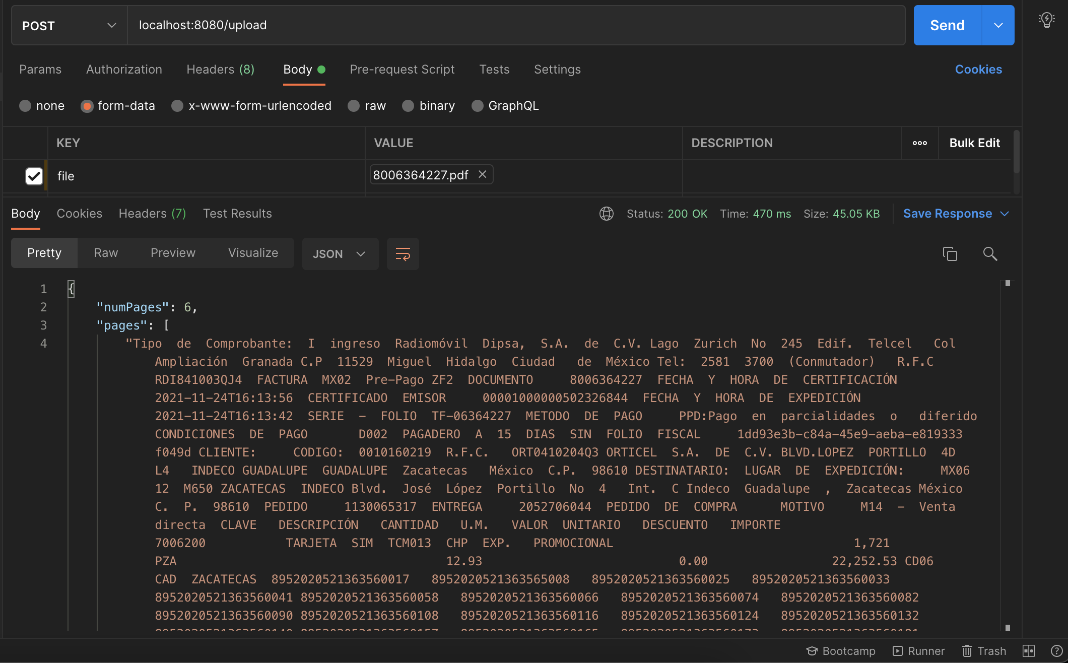 PDF to JSON