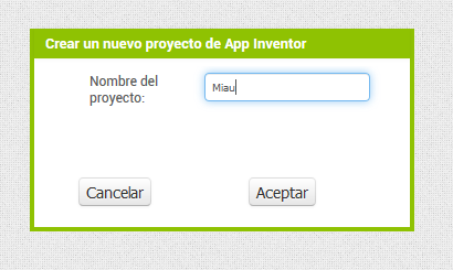 Página AppInventor