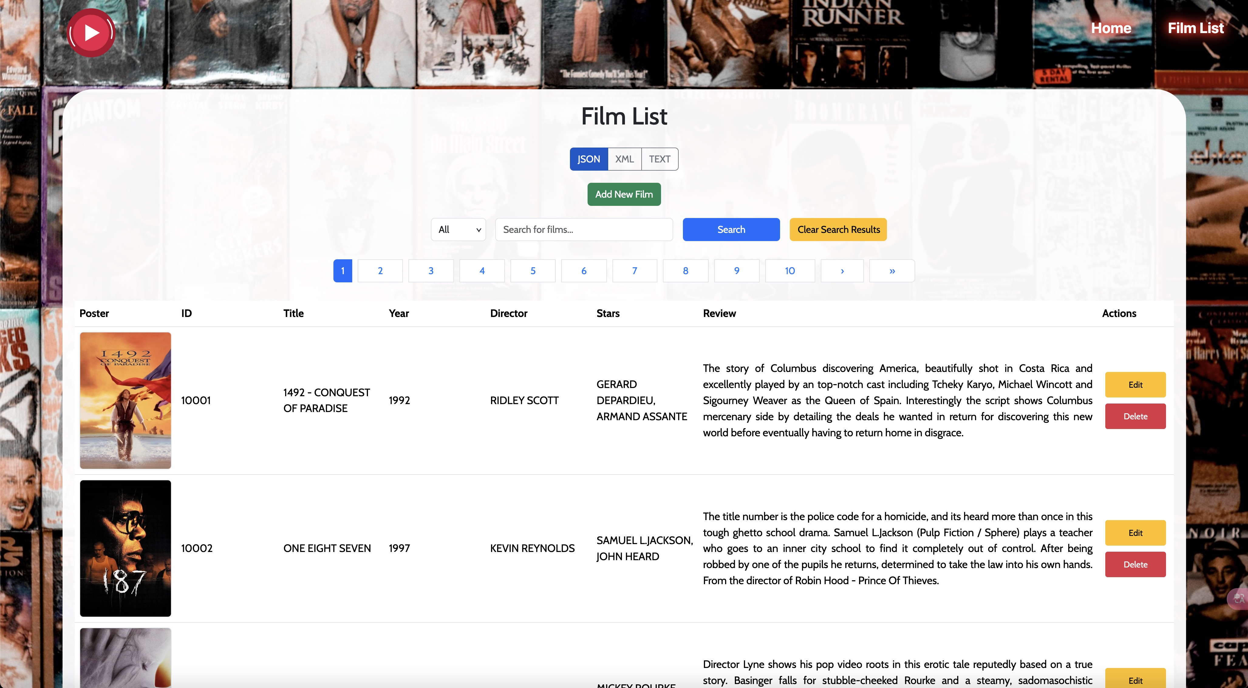 FilmApp Film List