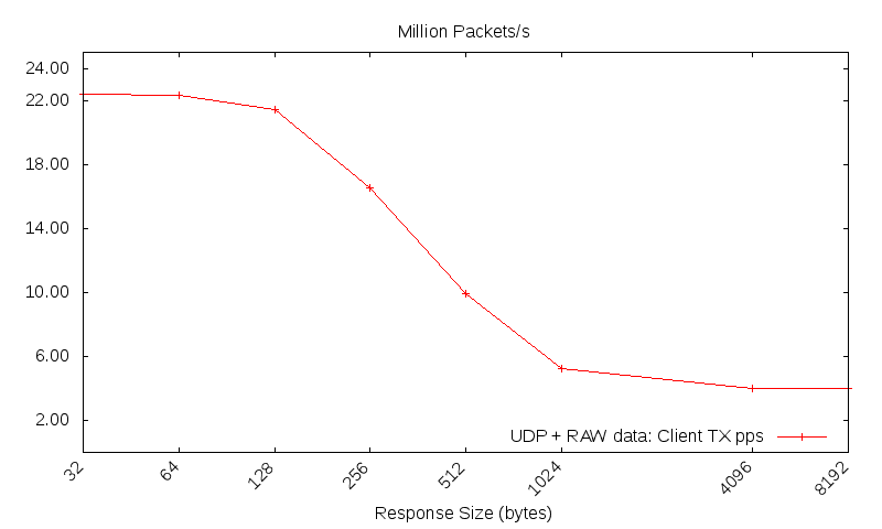 UDP raw pps