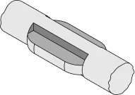 Spline tabs retention feature