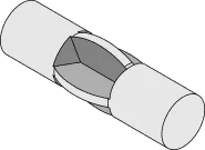 Star retention feature on connector pin