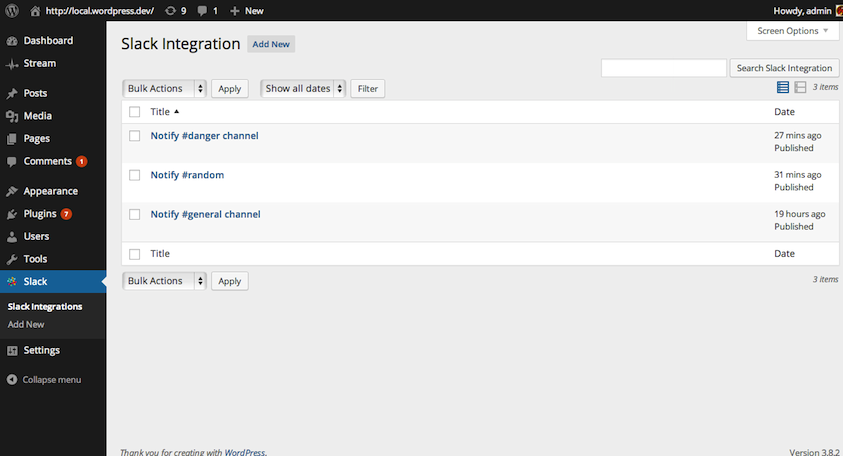 Integrations list. Yes, you can add more than one integration.