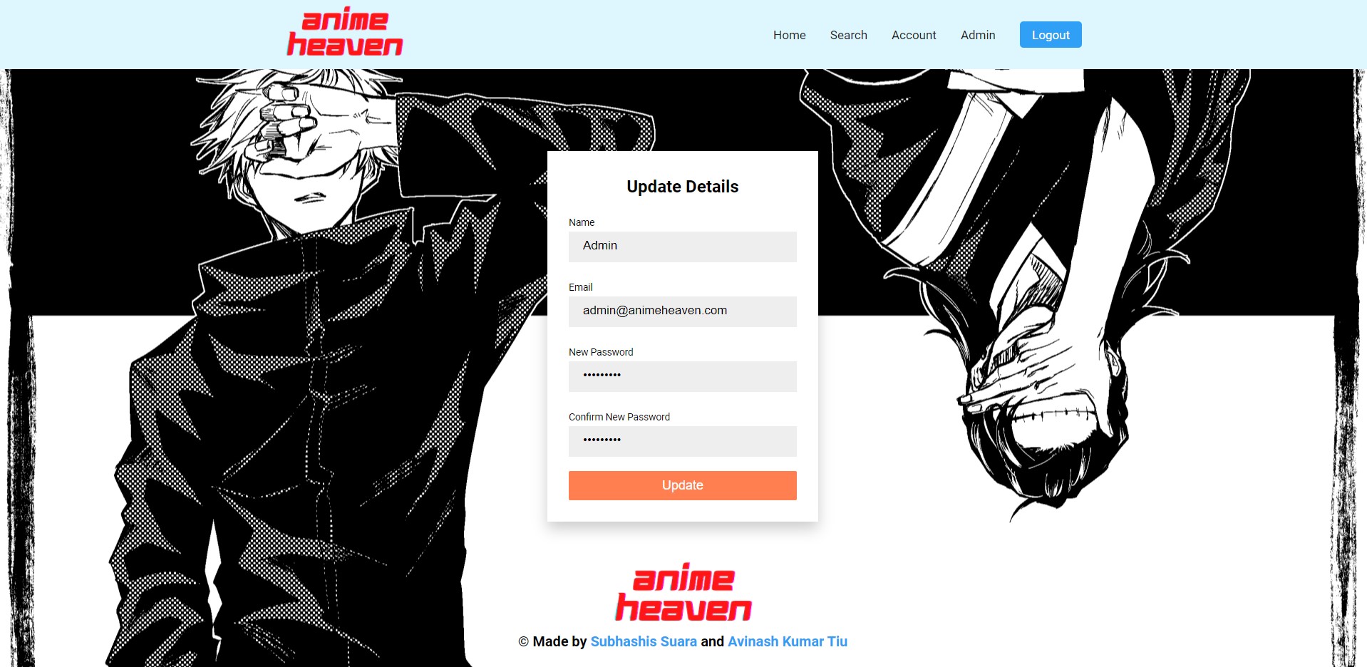 Account Page