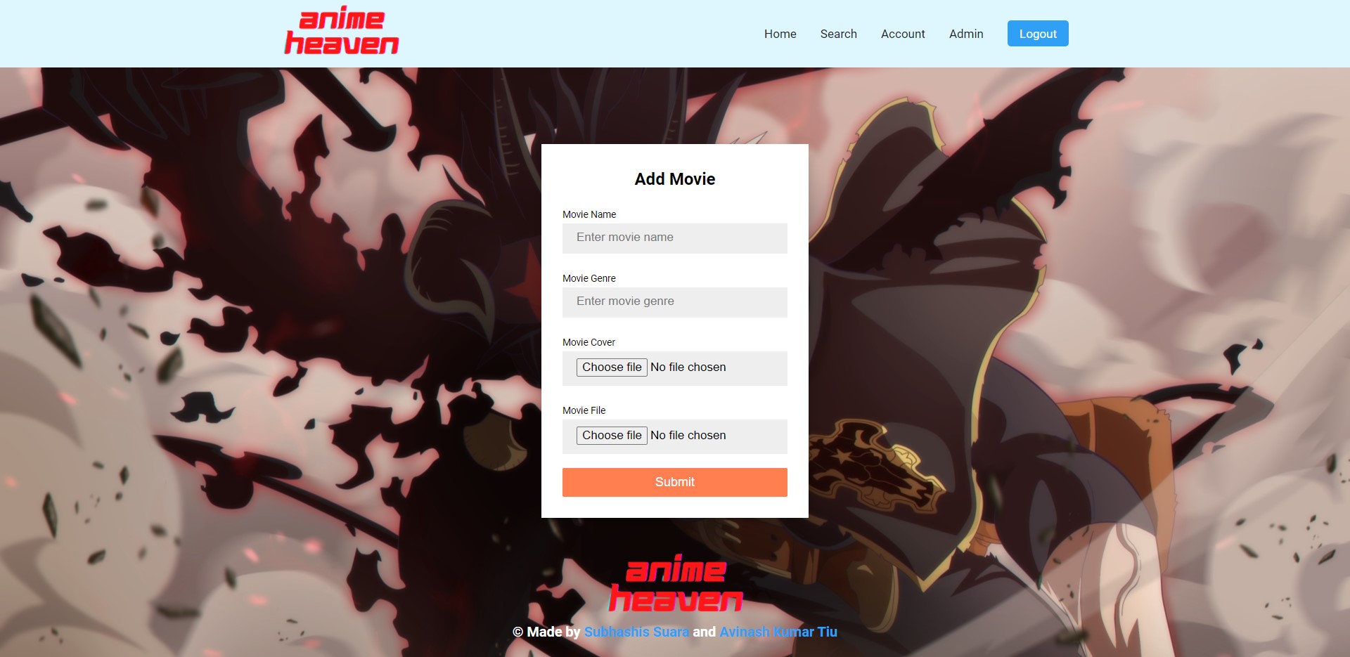 Admin Page