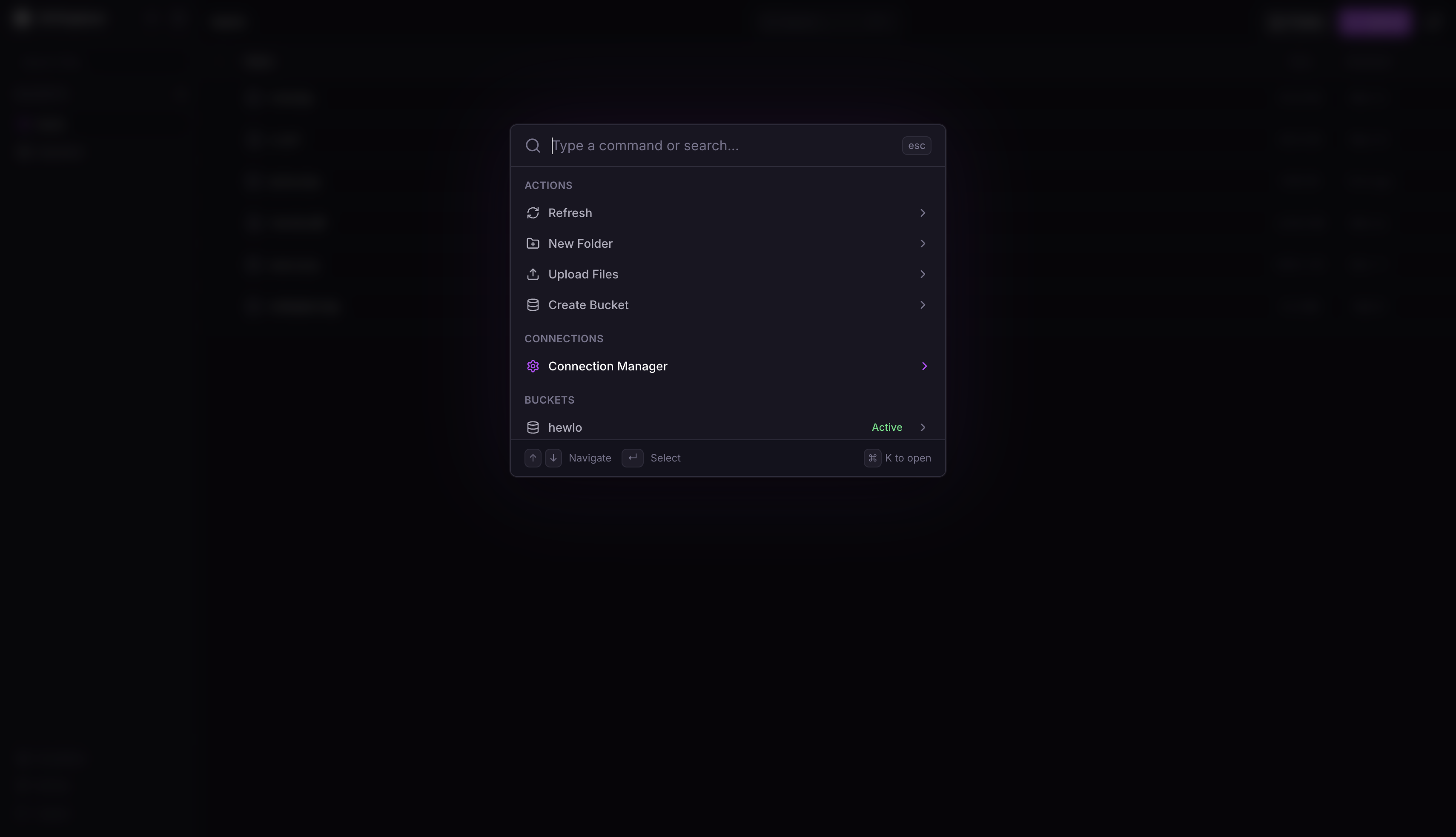 S3 Explorer Connection manager