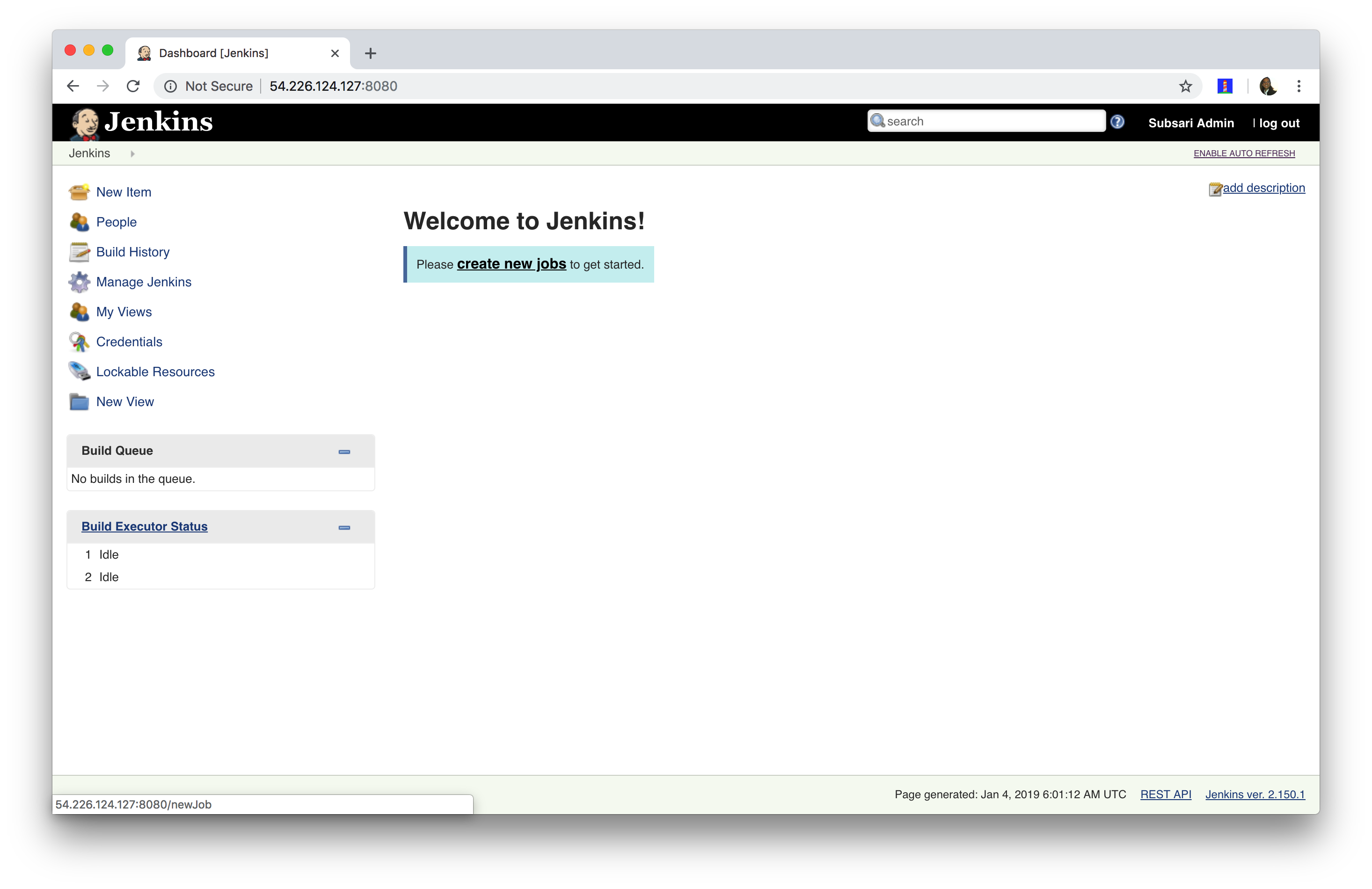 Create New Jenkins Job