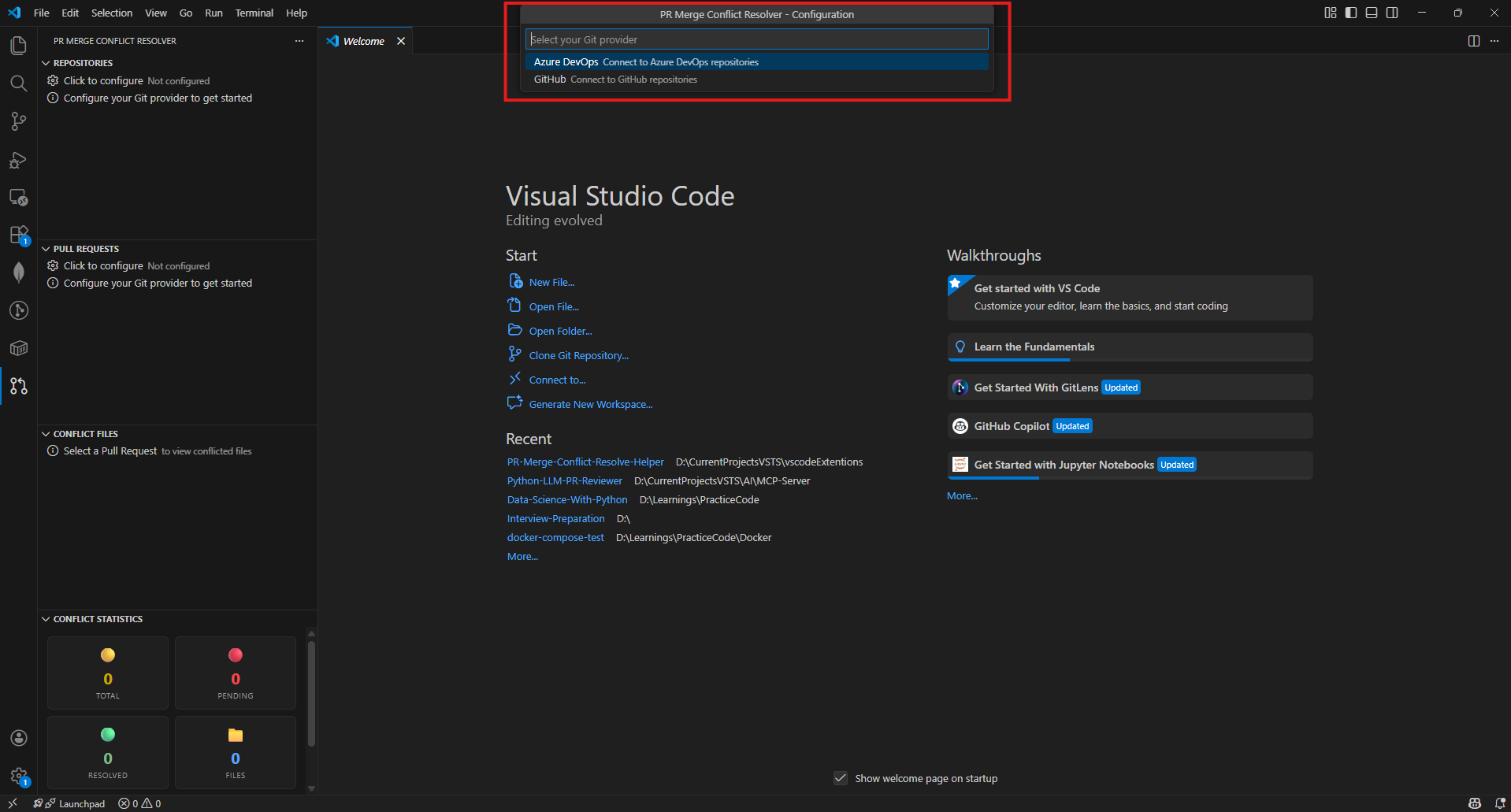 Configure Git Provider Icon