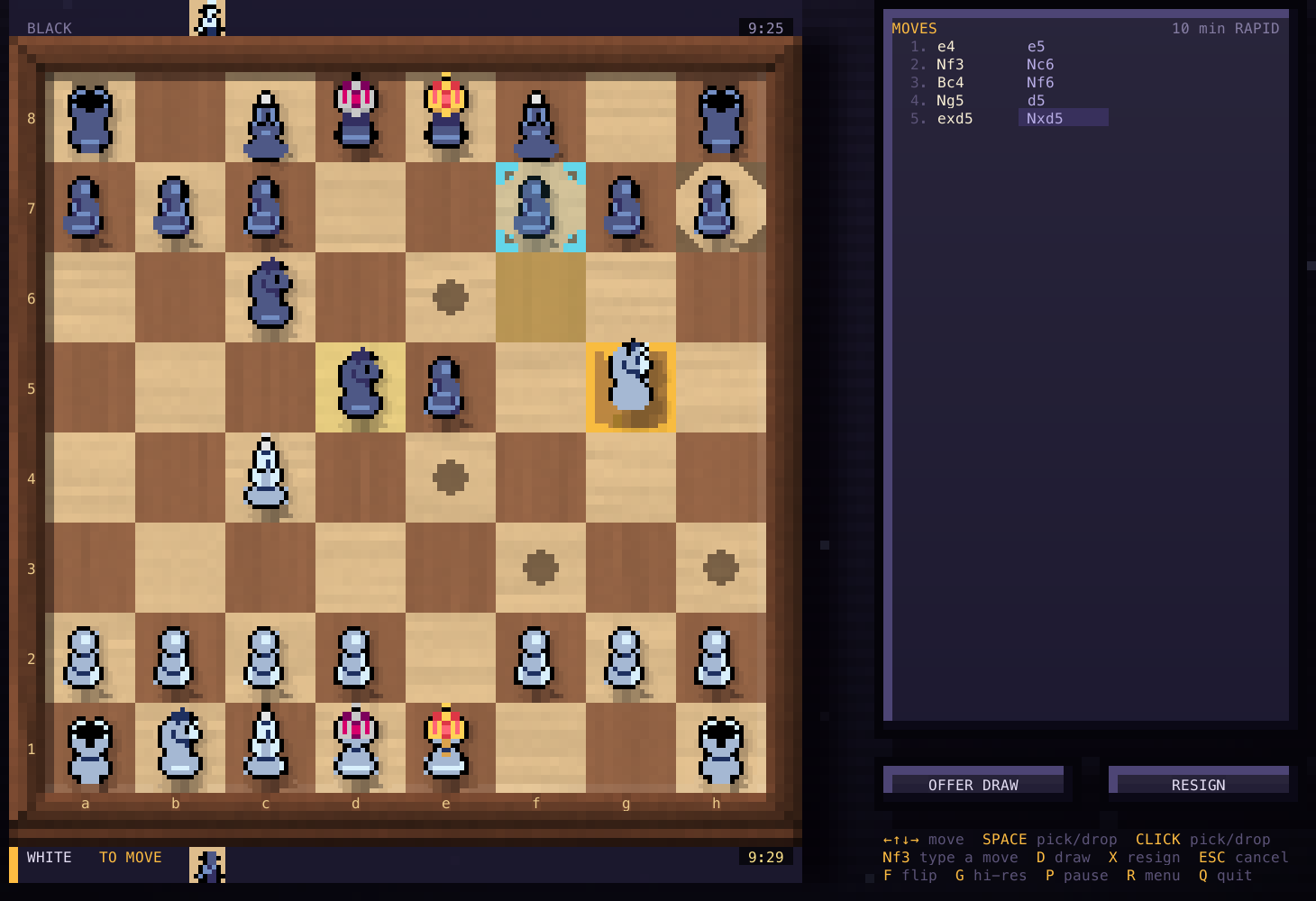 A game in progress
