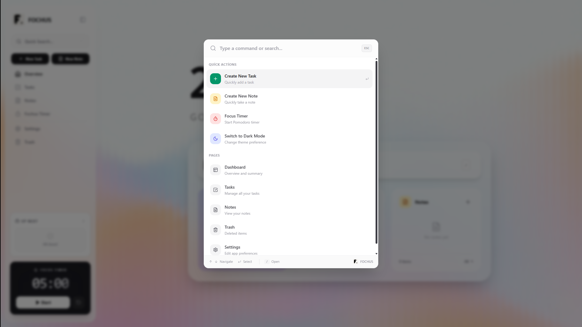 Spotlight Interface