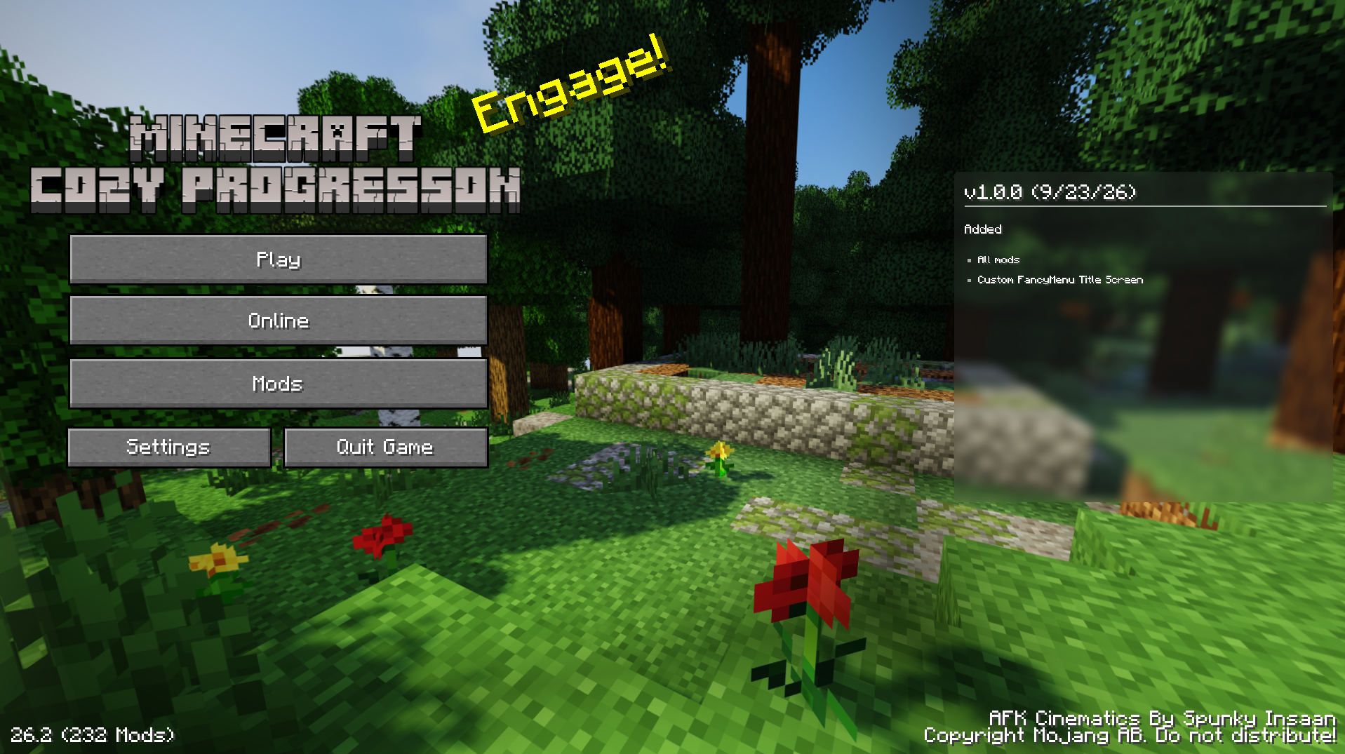 Forest title screen