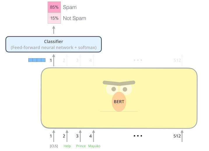 BERT architecture for sentence classification