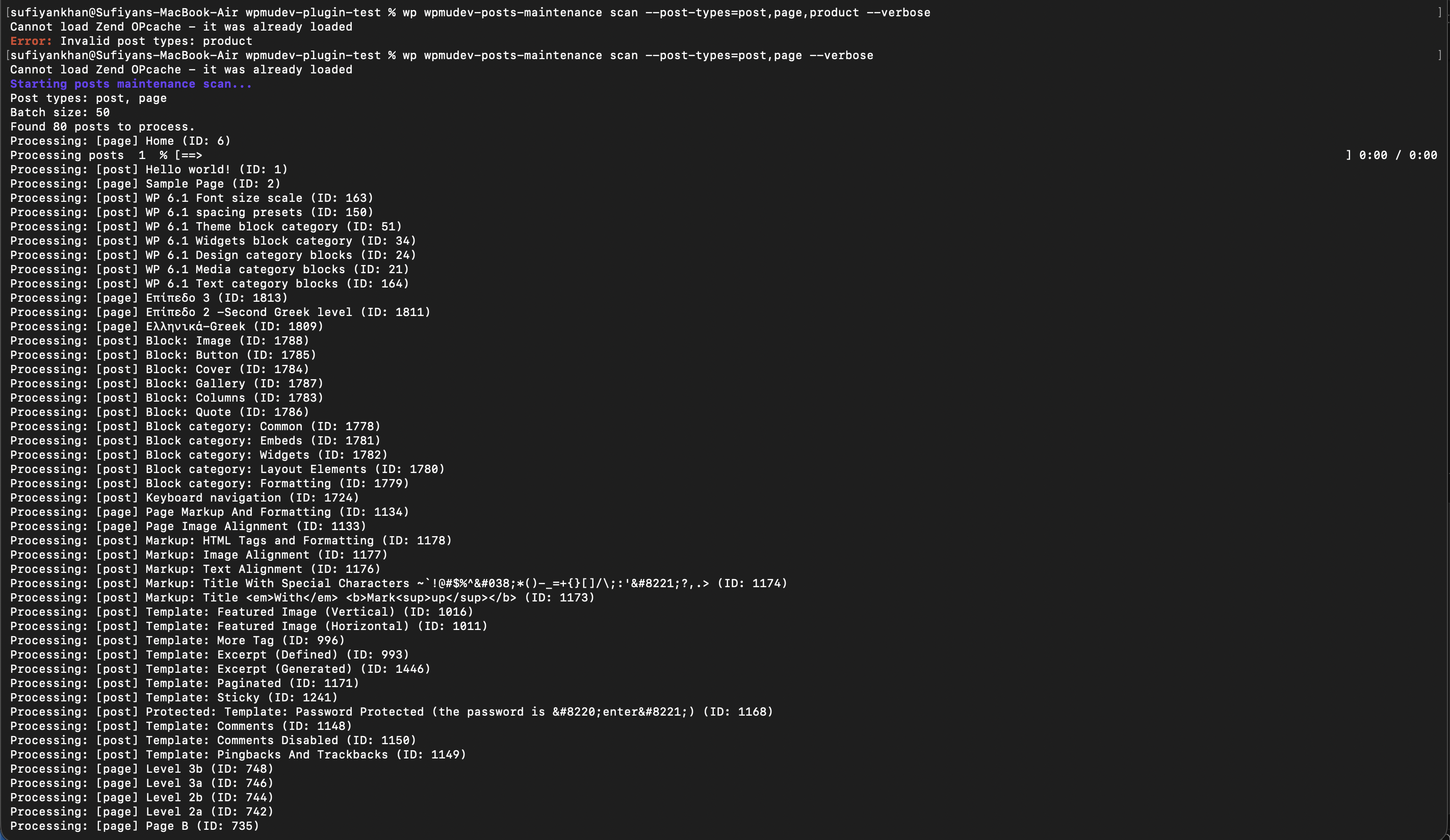 CLI Verbose Usage