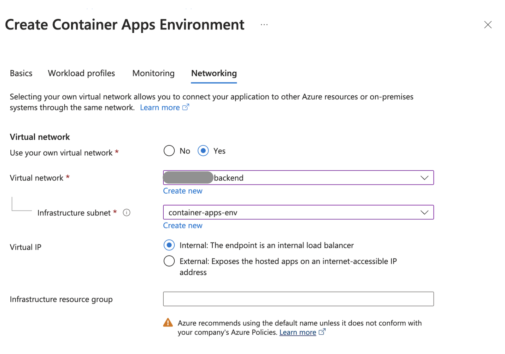 Container Apps Environment
