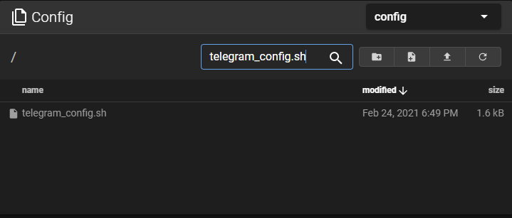 Fluidd Telegram Config