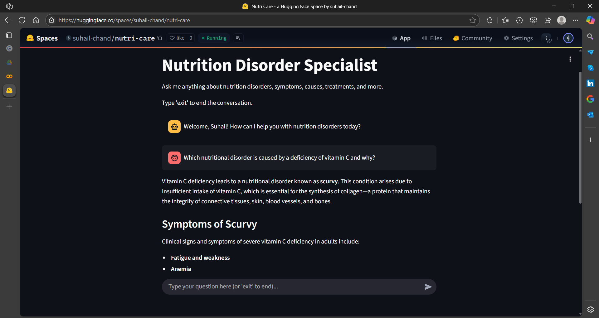 Deployed App Screenshot