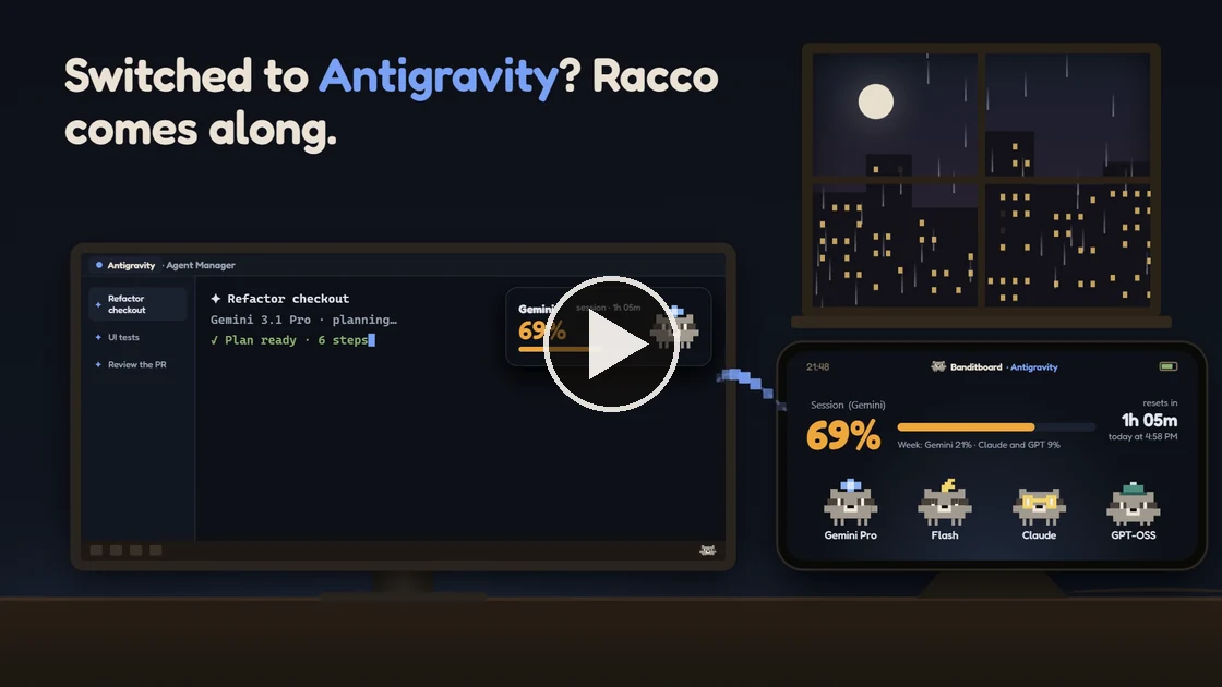 Watch the video: Banditboard for Claude Code and Antigravity on Android, iPhone, Apple Watch, Windows and Mac