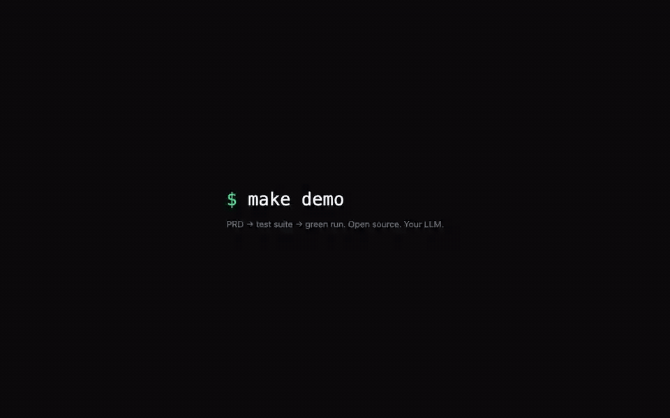 Suitest 30-second demo: PRD-generated test suite executing green against the bundled Brewly demo app