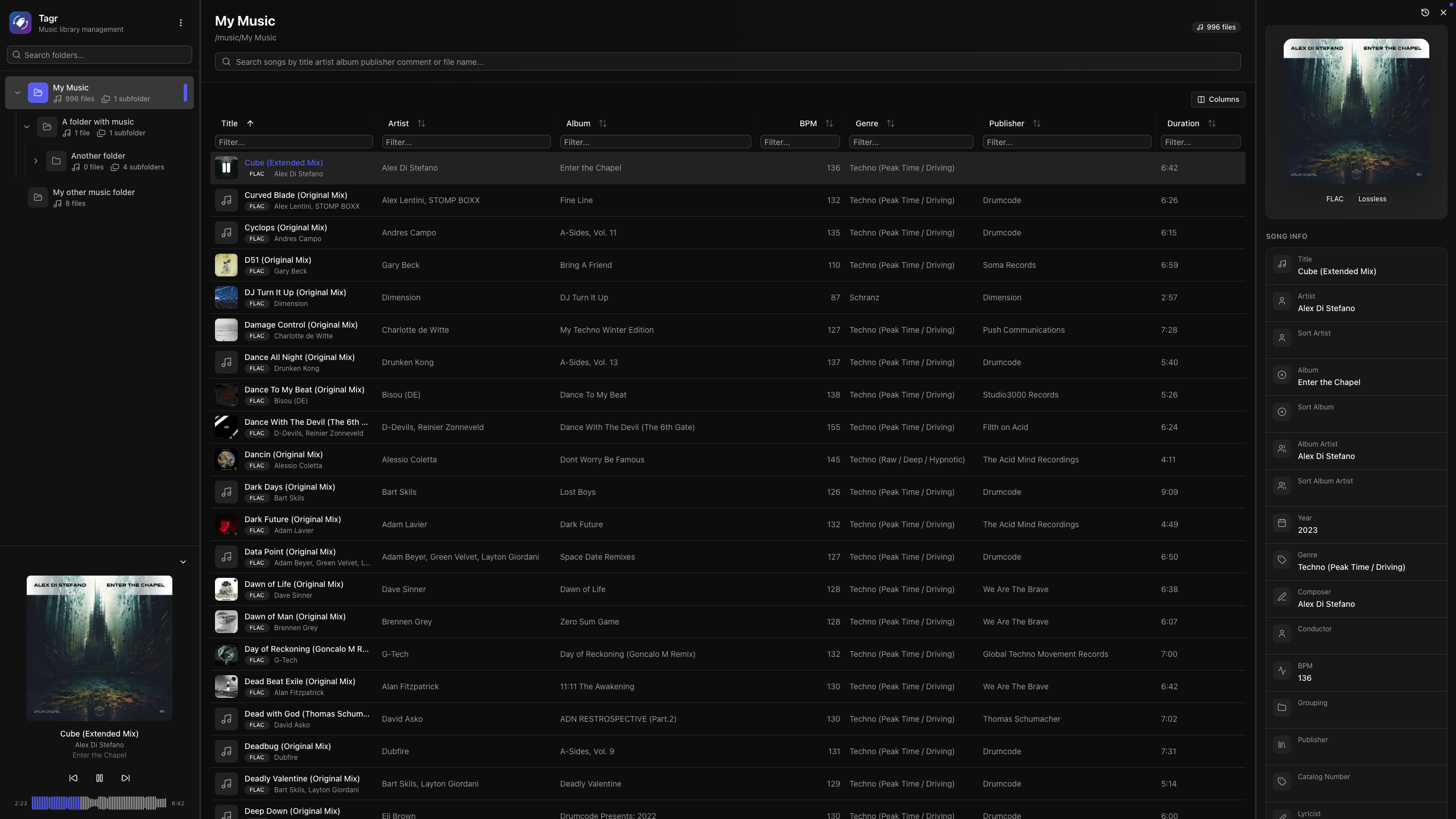 Tagr Main Screen