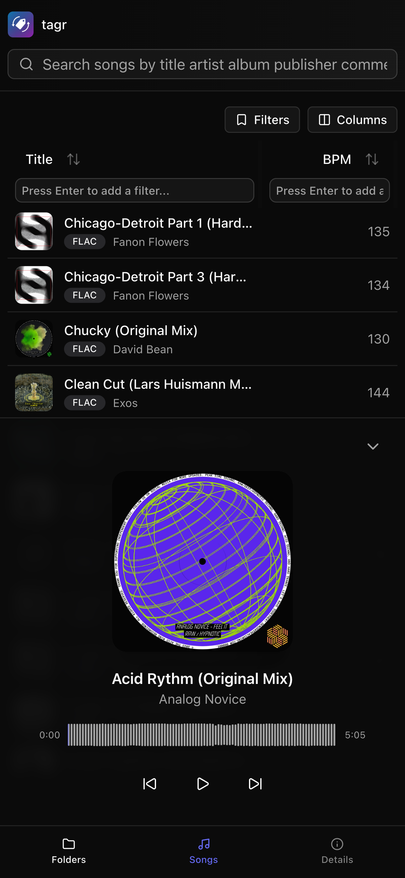 Mobile player expanded