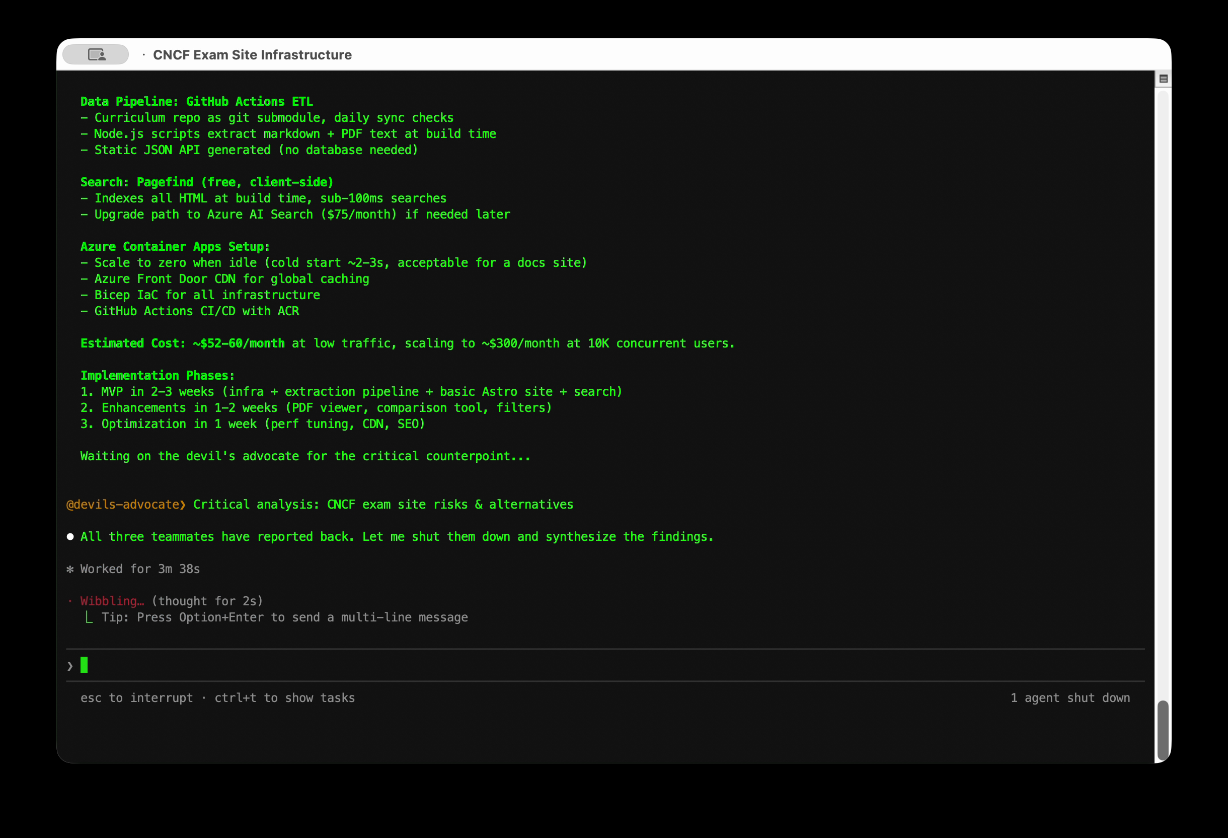 The payoff — the devil's advocate made the design genuinely better