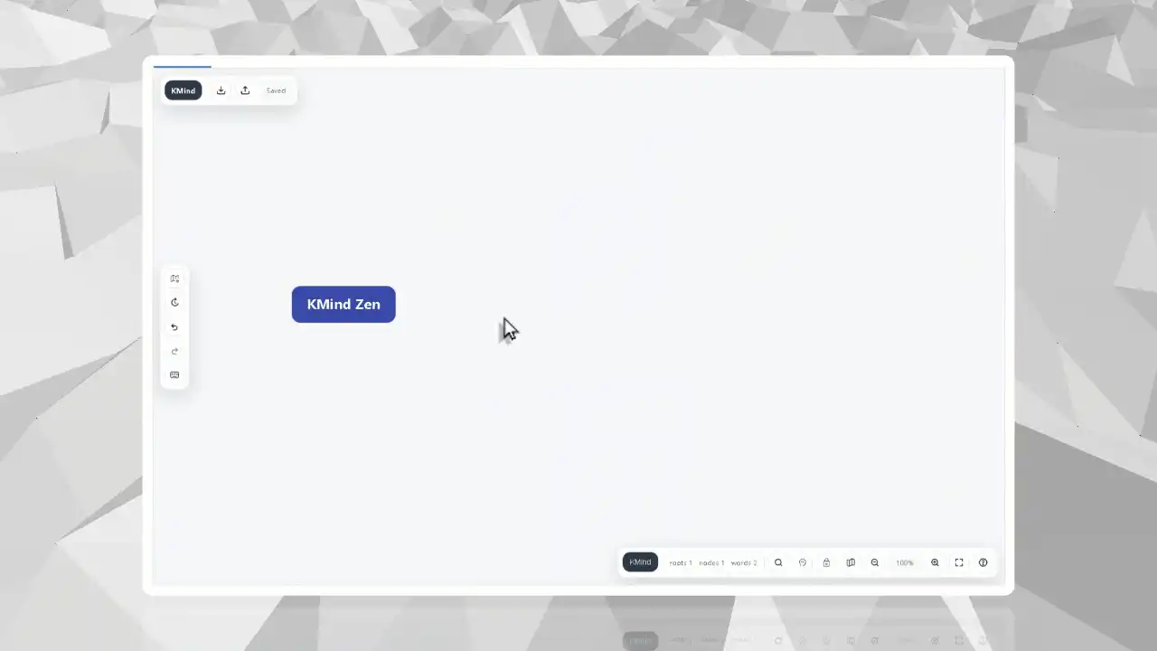 Use Zen mode in KMind Zen for Obsidian
