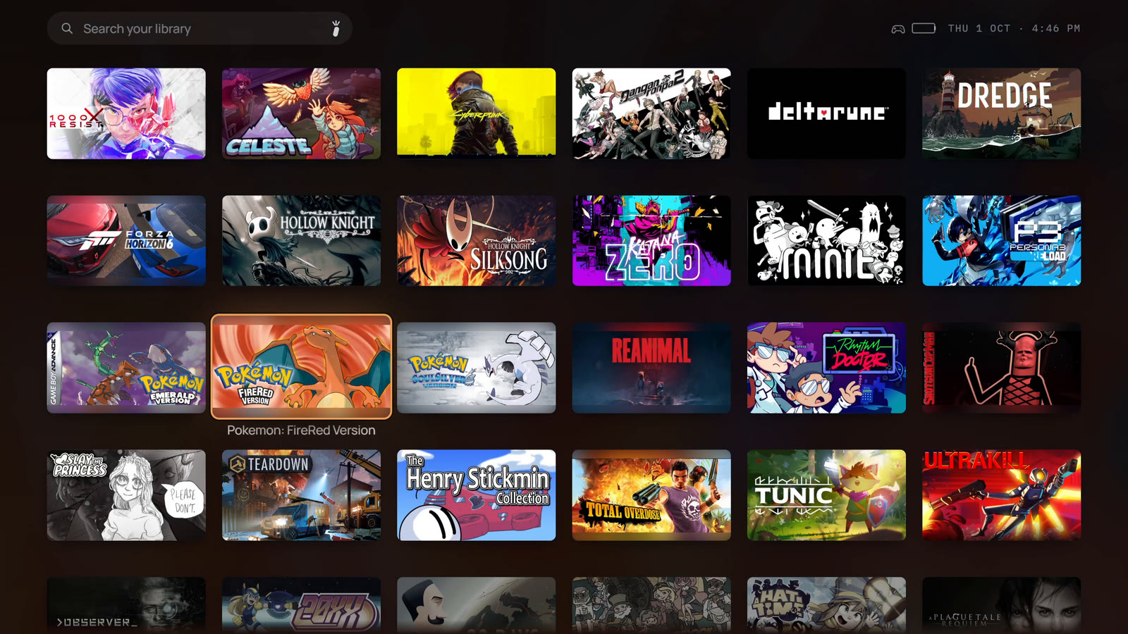 The library grid