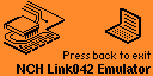 NCH Link042 emulator screen