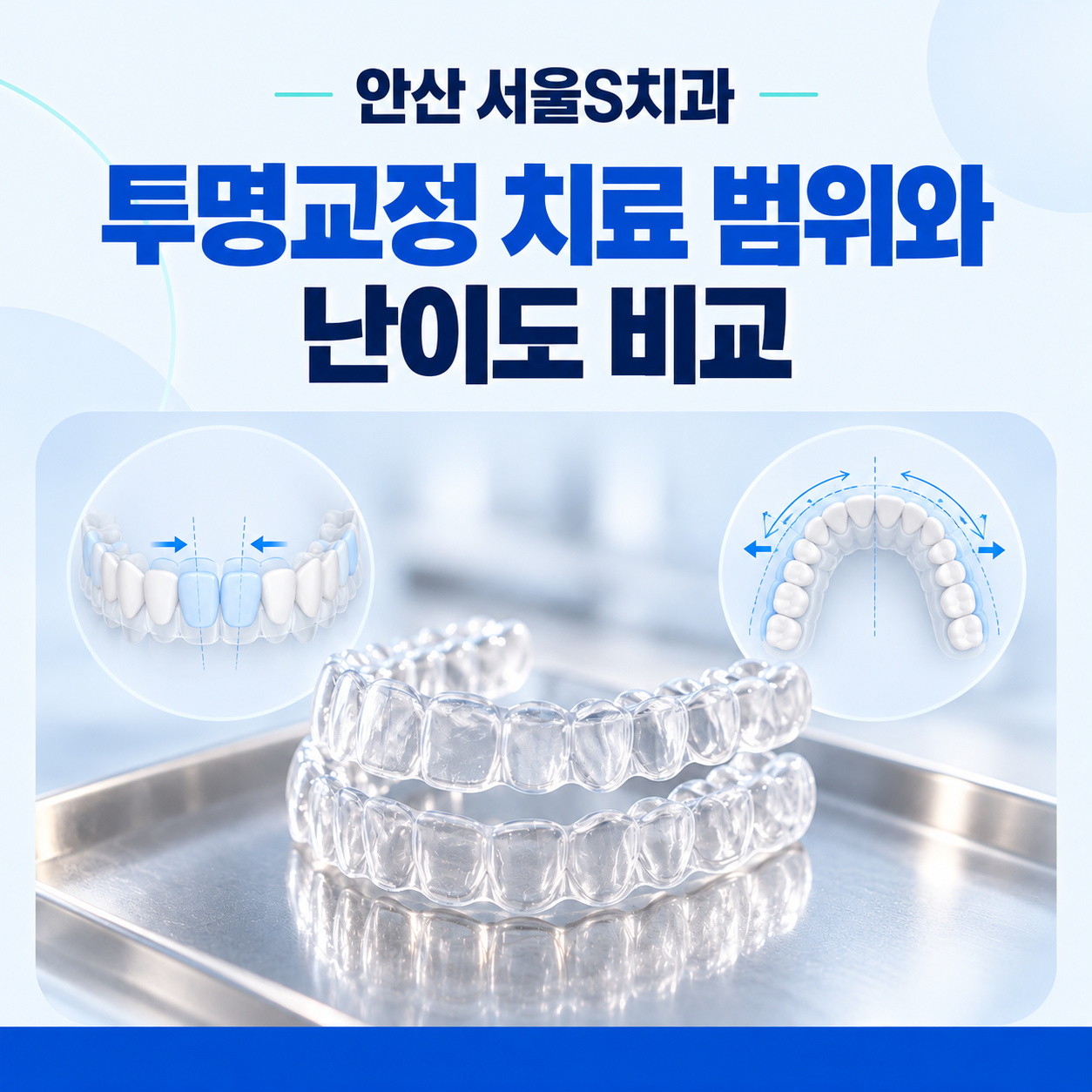 안산 서울S치과 투명교정 치료 범위와 난이도 비교 안산 중앙동 서울S치과 투명교정 치료 범위와 난이도 비교