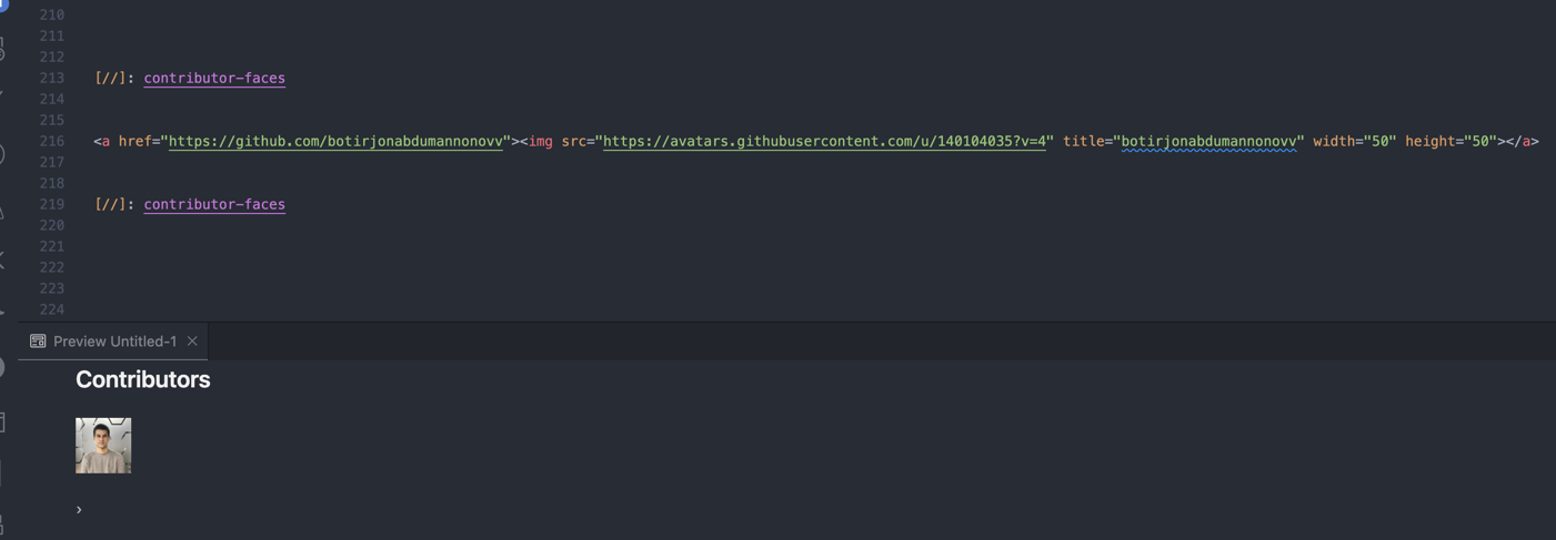 Result example demonstration