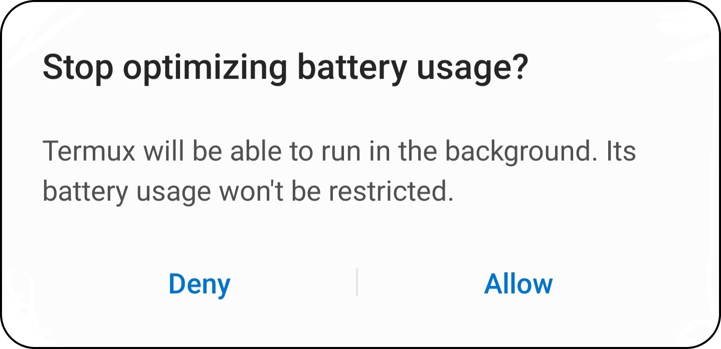 stop optimizing battery usage?