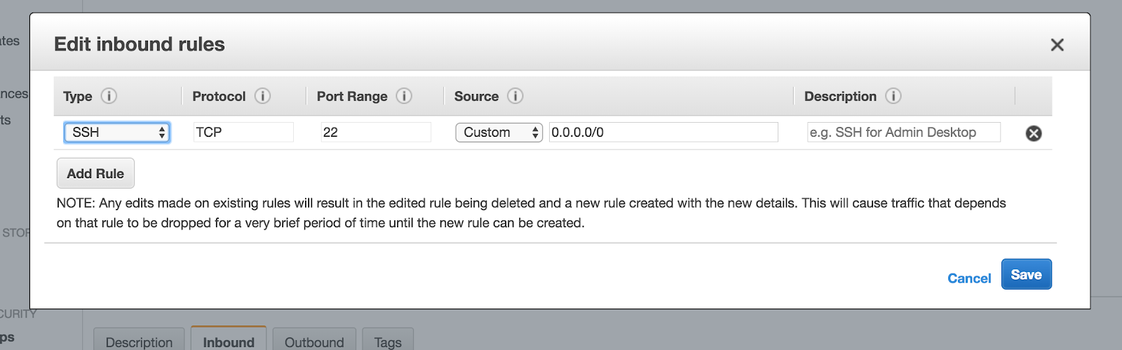 9. एडब्ल्यूएस सुरक्षा समूह
