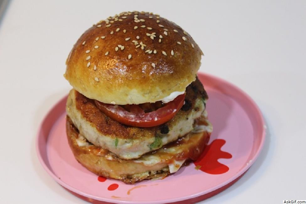 स्वादिष्ट चिकन बर्गर पकाने की विधि