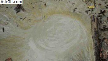 4. श्याम नगर में मिट्टी का ज्वालामुखी