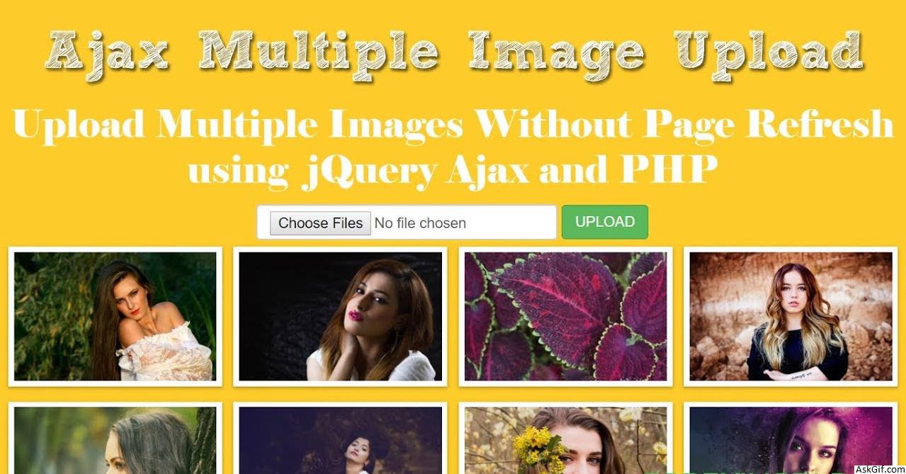 Implementing Multiple Ajax Image Upload without Refreshing Page using Jquery.
