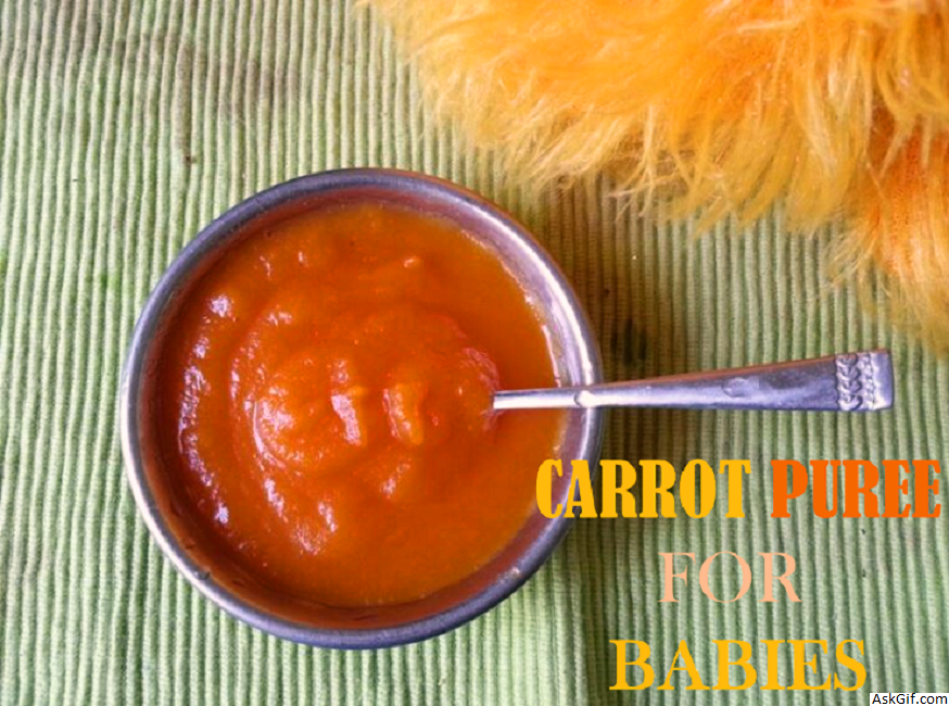 बच्चों के लिए गाजर प्यूरी रेसिपी