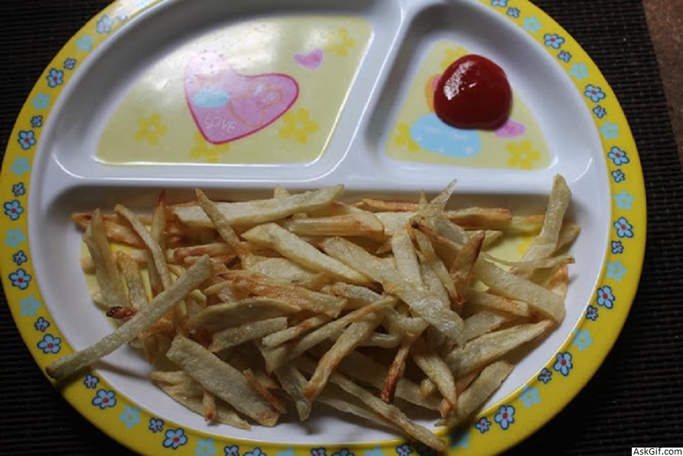 बेक्ड आलू फ्राइ रेसिपी फॉर किड्स एंड टॉडलर