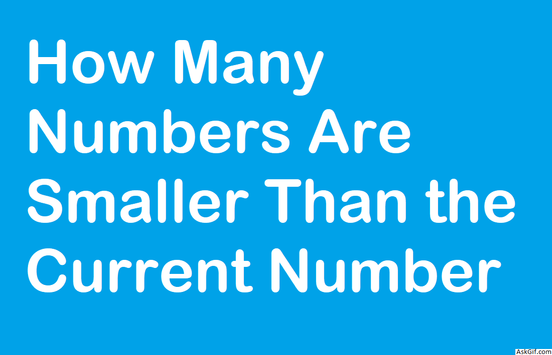 How Many Numbers Are Smaller Than the Current Number - Array - Easy - LeetCode